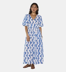Robe Trapèze Imprimée En Coton Pollyna Maison 123