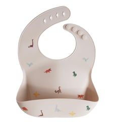 Bavoir à poche en silicone Mushie