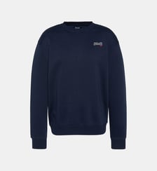 Sweatshirt noir à col rond Schott