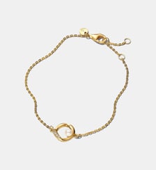 Bracelet Cercle Pavé de Forme Organique & Perle de Culture d'Eau Douce Traitée Pandora