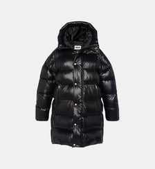 Doudoune longue oversize à capuche Schott