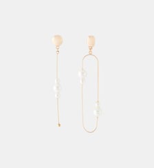 Boucles d'oreilles asymétriques perles Balaboosté
