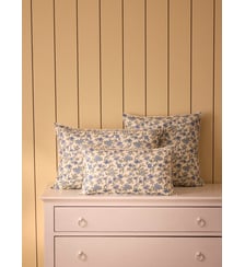 Housse de coussin fleurie coton et lin Cyrillus