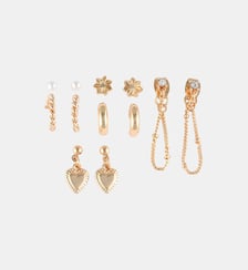 Set x6 paires de boucles d'oreilles et 1 earcuff Balaboosté