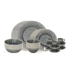 Set Table 30 Pièces avec Tasse et Soucoupe à Café Madeira Costa Nova