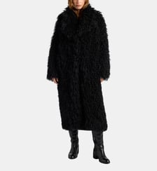 Manteau calendula en fausse fourrure Momonì