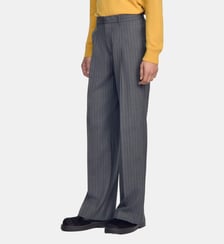 Pantalon de costume large en laine Sandro