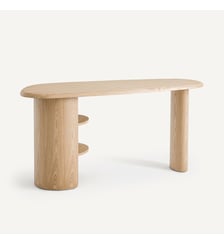 Bureau plateau organique en plaqué chêne AM.PM