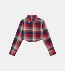 Chemise courte en flanelle à carreaux Dsquared2