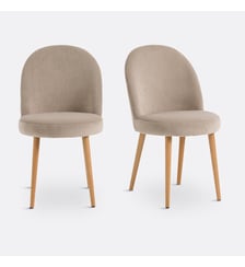 Lot de 2 chaises velours La Redoute Interieurs