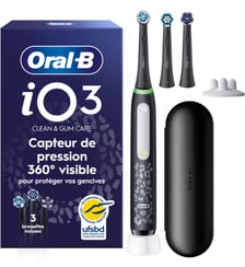 Brosse à dents électrique iO 3 Leopard + étui de voyage + étui Bro Oral B