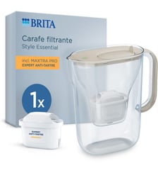 Carafe filtrante Style Essential sable + 1 cartouche Maxtra Pro Brita
