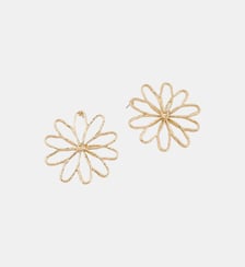 Boucles d'oreilles fleurs filaires dorées Balaboosté