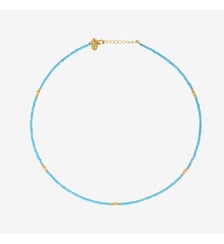 Collier doré turquoise - jeri Caroline Najman