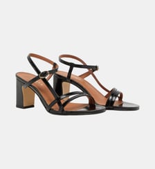 Sandales à talons Vicomte en cuir métallisé Jonak