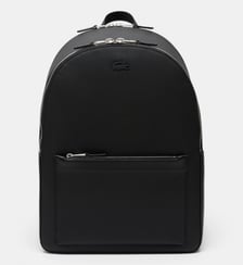 Sac à dos rigide refente cuir italien texturé Lacoste