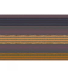Set pur coton enduit motif jacquard marron brun Mille bambous onyx Garnier Thiebaut