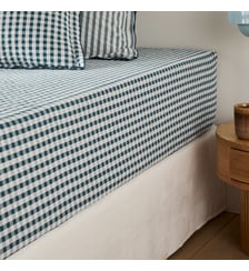 Drap-housse coton seersucker 30 cm La Redoute Interieurs