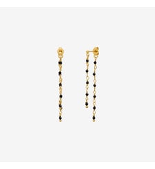 Boucles d'oreilles dorées double tourmaline - roxane Caroline Najman