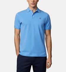 Polo Coupe Regular À Manches Courtes Avec Liseré Hackett London