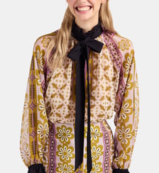Blouse Cerere Pagoda Placée Pink La DoubleJ