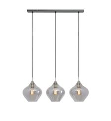 Suspension Rakel verre et laiton H21,5 cm Light & Living