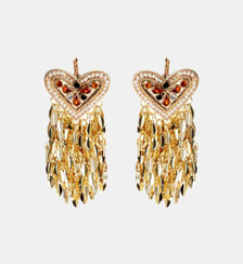 Boucles d'oreilles cœur avec chaînes TAZINA Hipanema
