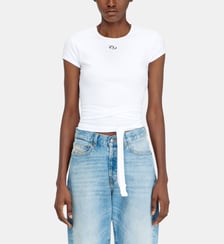 Haut côtelé avec lacets enveloppants Diesel