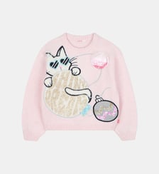 Pull de Noël tricoté Billieblush