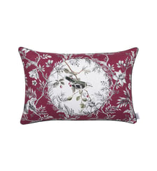 Housse de coussin imprimé en lin, COMEDIE AMARANTE Alexandre Turpault