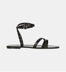 Sandales plates à oeillets en cuir The Kooples