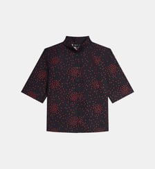 chemise en coton imprimée coeurs Agnès b.