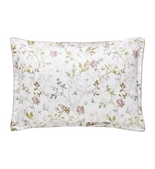 Taie d'oreiller imprimée en satin de coton bio, JARDIN DES SENS Alexandre Turpault