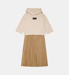 Robe superposée avec jupe plissée MM6 Maison Margiela