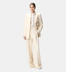 Pantalon droit à pli marqué Pinko