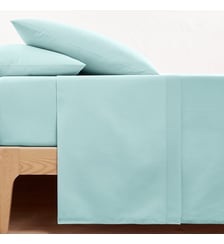 Drap plat uni en coton biologique La Redoute Interieurs