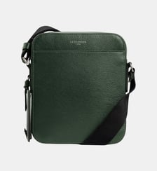Petite sacoche zippée Emile en cuir grainé Le Tanneur