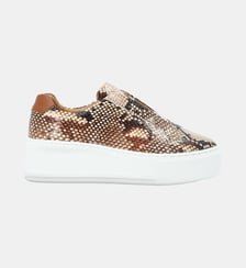 Basket slippers taylor - cuir imprimé façon animalier Charles Kammer