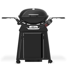 Barbecue gaz Q 2800N black, sur chariot, 2 brûleurs, surface de cuisson 51x41 cm Weber
