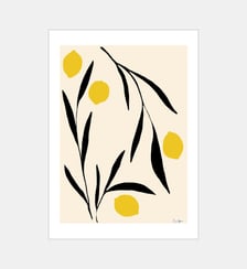 Poster   Lemon - The Poster Club x Anna Mörner Poster & Frame