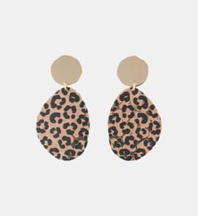Boucles d'oreilles Balagane imprimé léopard Balaboosté