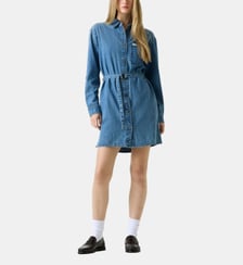 Robe chemise droite en coton Guess Jeans