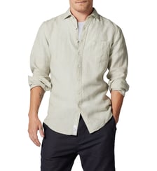 Chemise unie slim en lin manches longues Coromandel unisexe Rodd & Gunn