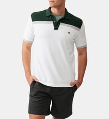 Polo droit rayures en coton manches courtes Whitby Rodd & Gunn