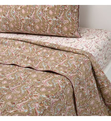 Drap plat en percale de coton Desforges