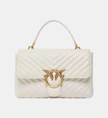 Sac à main lady love bag puff moyen en cuir nappa à chevrons Pinko