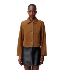 Veste courte cuir suède Claudie Pierlot