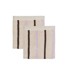 Gant de toilette en coton à rayures OYOY