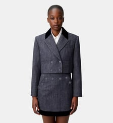 Veste tailleur bi-matière Claudie Pierlot