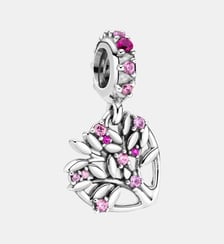 Charm Pendant Arbre De Vie Cœur Rose Pandora